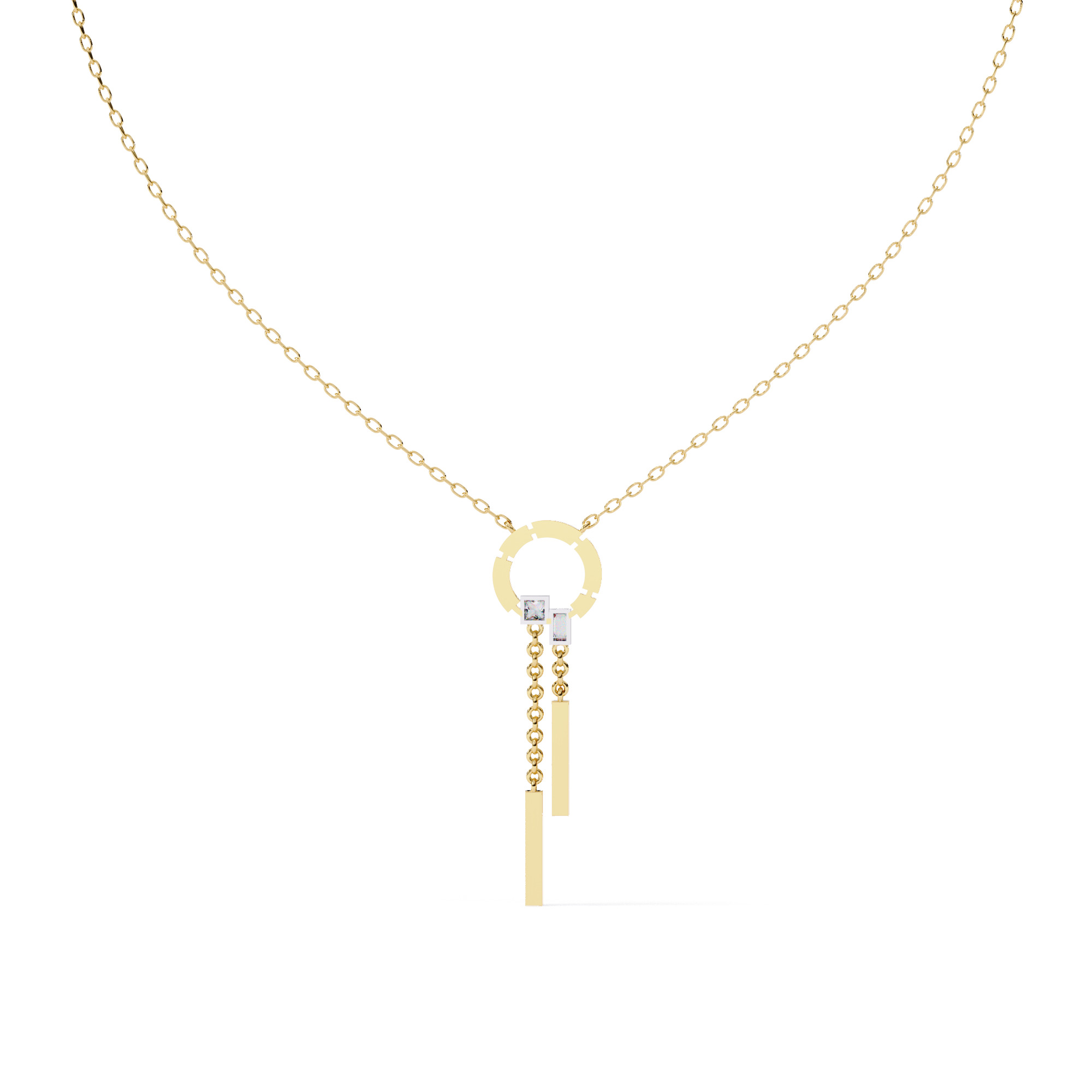 diamond-necklace-360-animation-renders-3dm-stl-details-3d-mo (12) שרשרת זהב עם תליון גאומטרי – תמונה 1